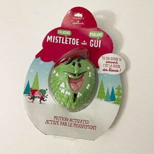 Hallmark Talking Mistletoe Motion Activated French Accent Damaged Packaging